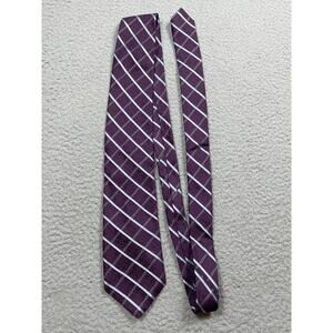 John W. Nordstrom Purple Plaid Silk Tie